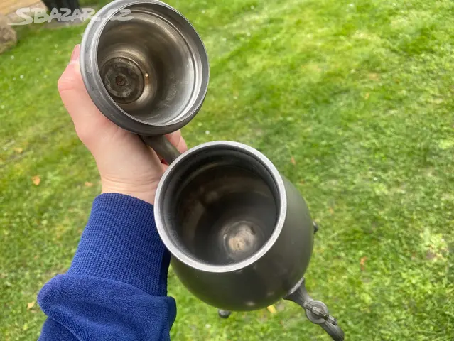 Cinova konvice, dzban na kavu, caj, podsalek - 4