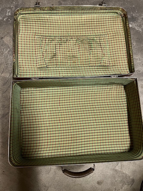 Retro hnědý kufr Kazeto - 4