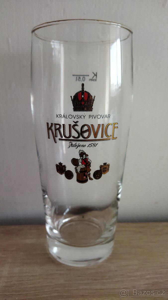 Pivní sklenice Krušovice - 4