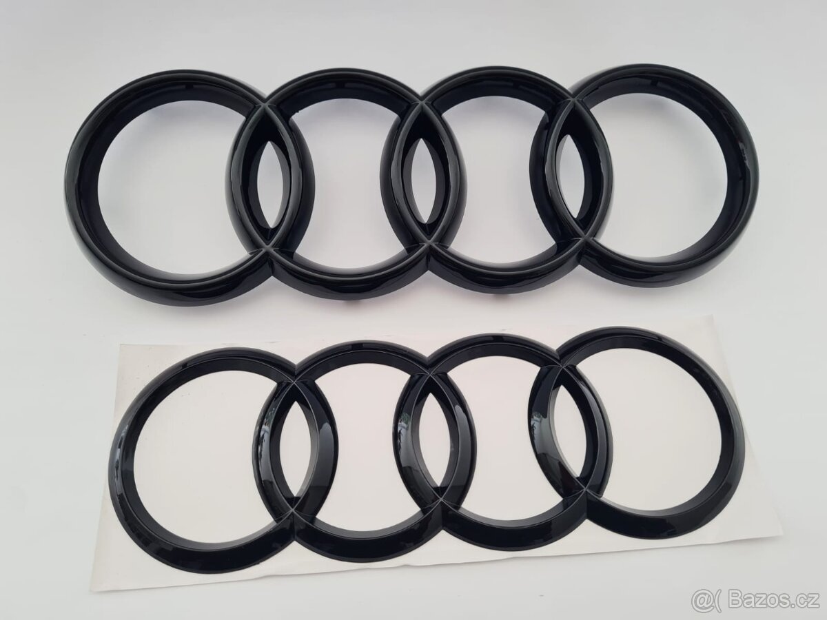 AUDI Čierne lesklé znaky - 4