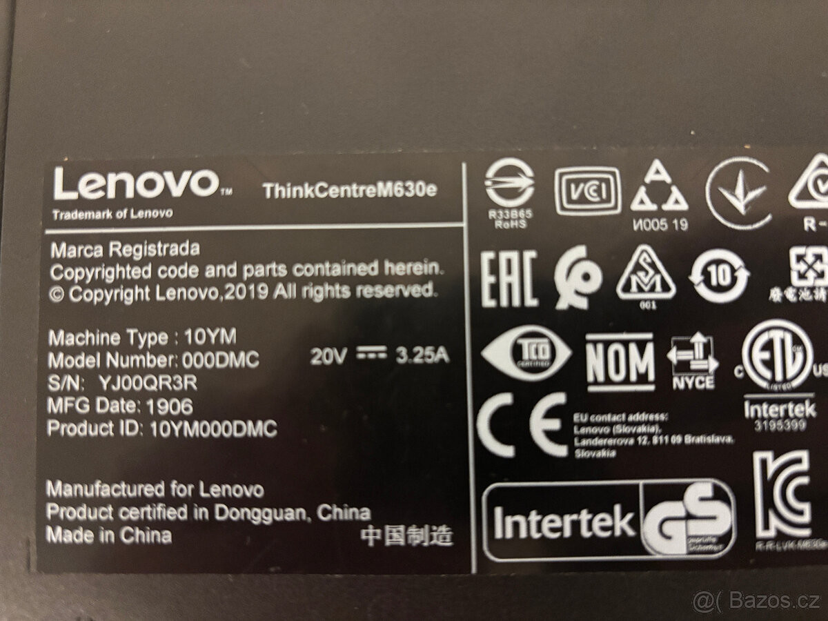 LENOVO Thinkcentre Tiny m630e - 4