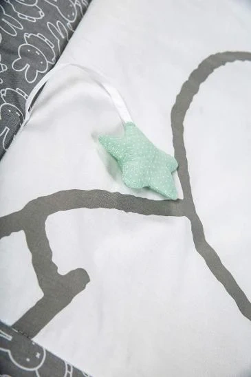 Roba Miffy nová hrací deka 100 cm x 100 cm bílo šedá - 4