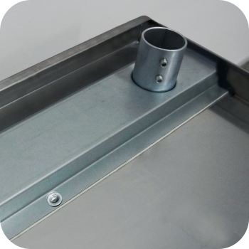 Pracovní nerezový stůl 180/60 cm - 4