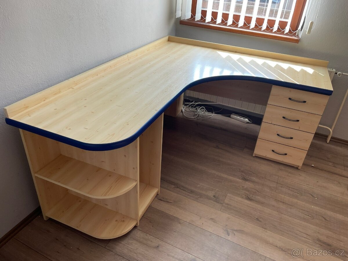 Psací stůl + skříňka - 4