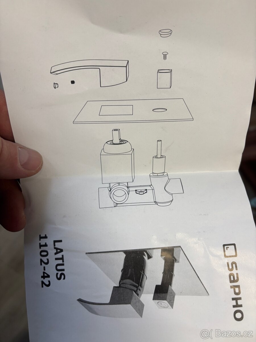 Sapho Latus Podomítková sprchová baterie - 4