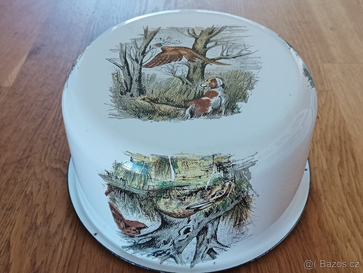 SMALTOVANÝ VINTAGE HRNEC JAPY FRERES FRANCIE - 4