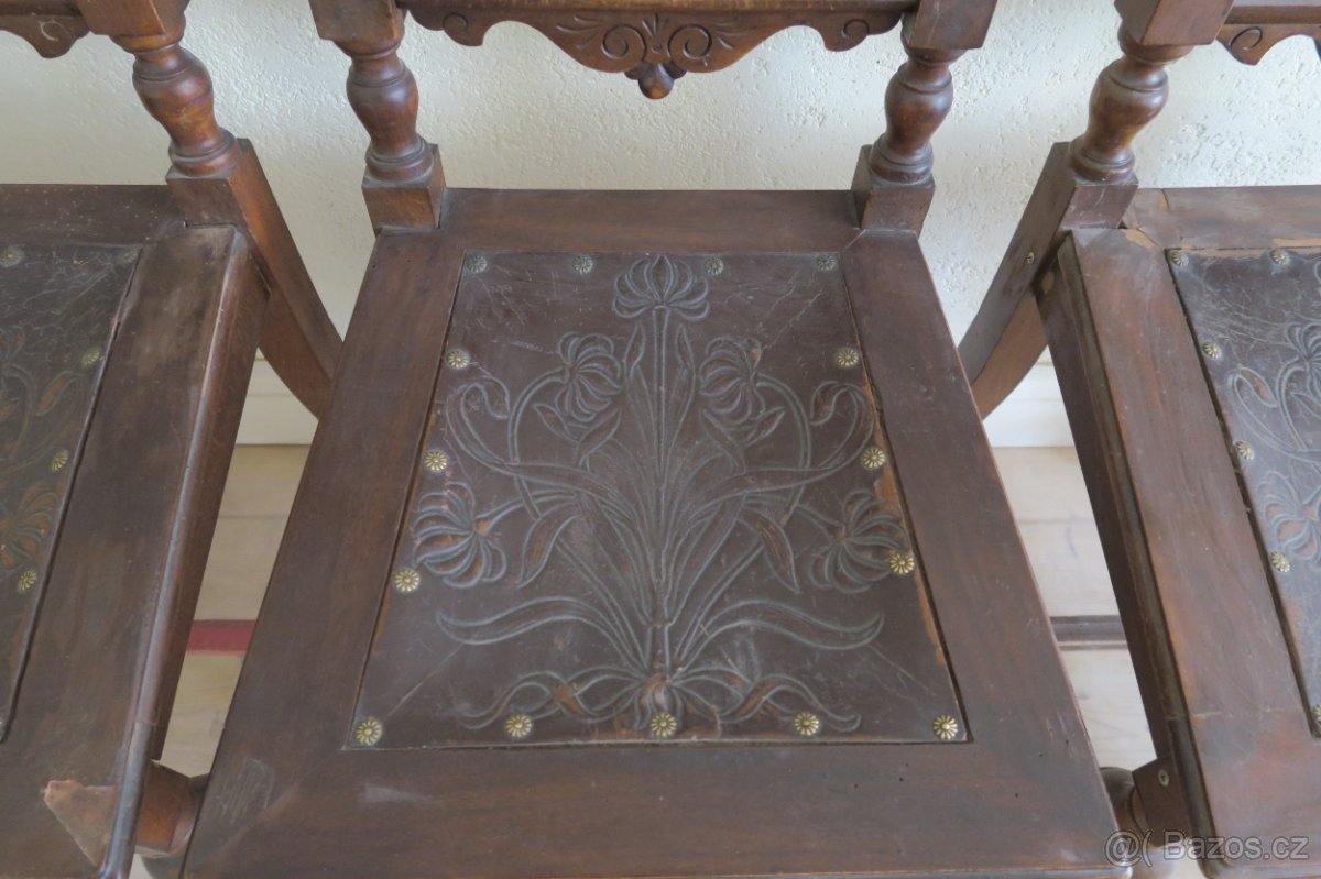 Starožitné židle. CENA ZA VŠE. - 4