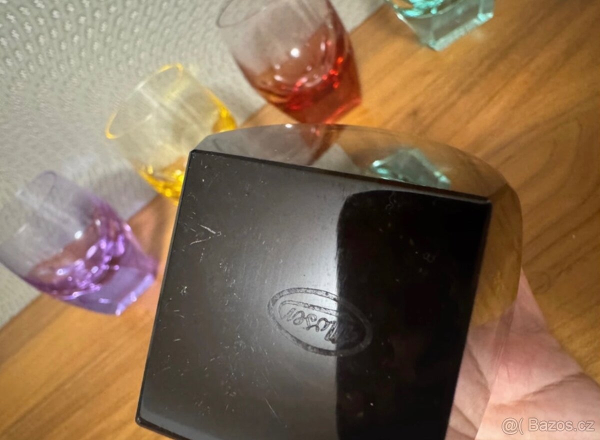 Skleničky zn.Moser , kolekce Bar. - 4