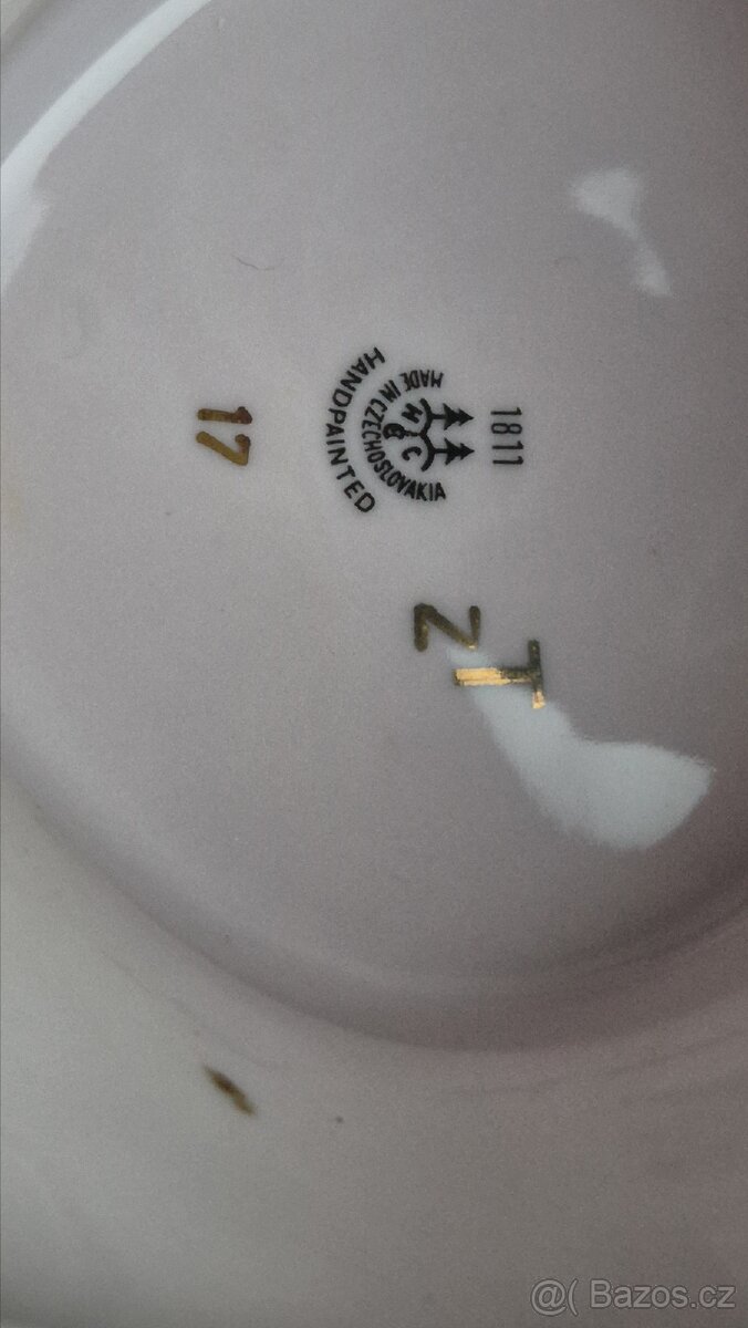 H&C – růžový porcelán nástolec / mísa Lenka
- 4