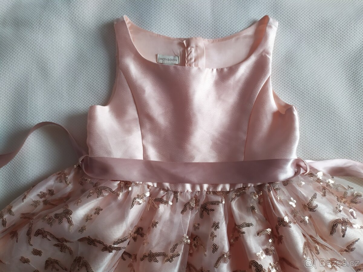 Slavnostní, vánoční šaty, Monsoon, vel. 128/134 - 4