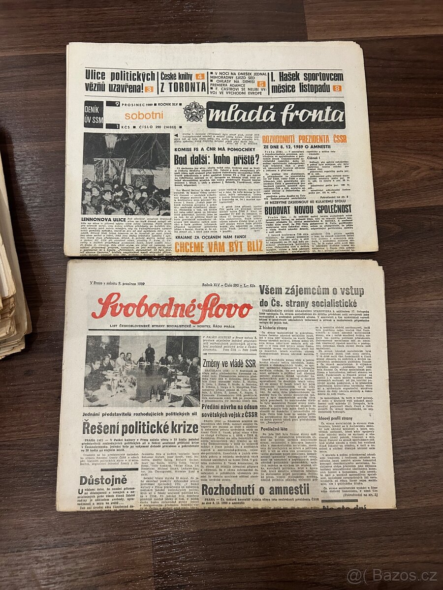 Sbírka novin od 17.listopadu 1989 - 4