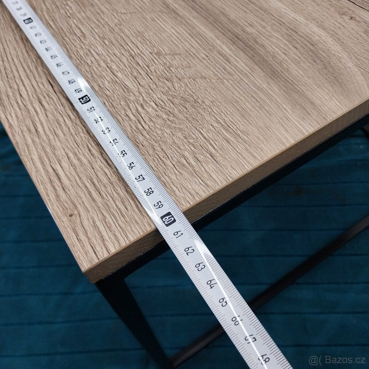 Konferenční stolek - dub halifax 60x60cm - 4