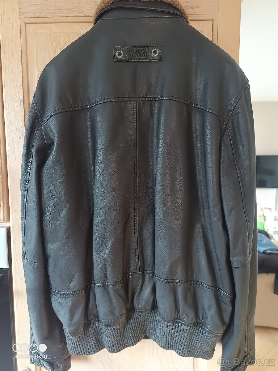 Luxusní kožená bunda Camel - 4