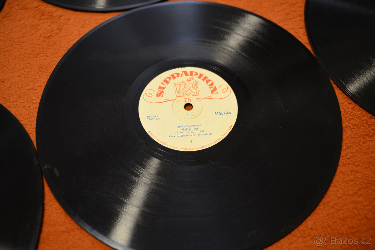 gramo desky r 78 SUPRAPHON různé tituly - 4