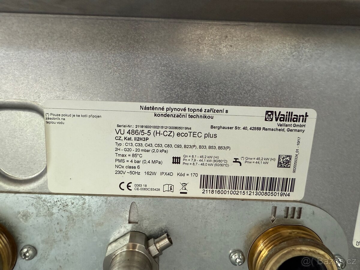 Vaillant ecoTEC plus VU 486/5-5 (H-CZ) - 4