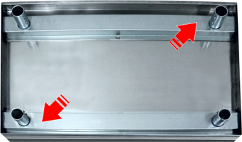 Pracovní nerezový stůl 120/60 cm - 4