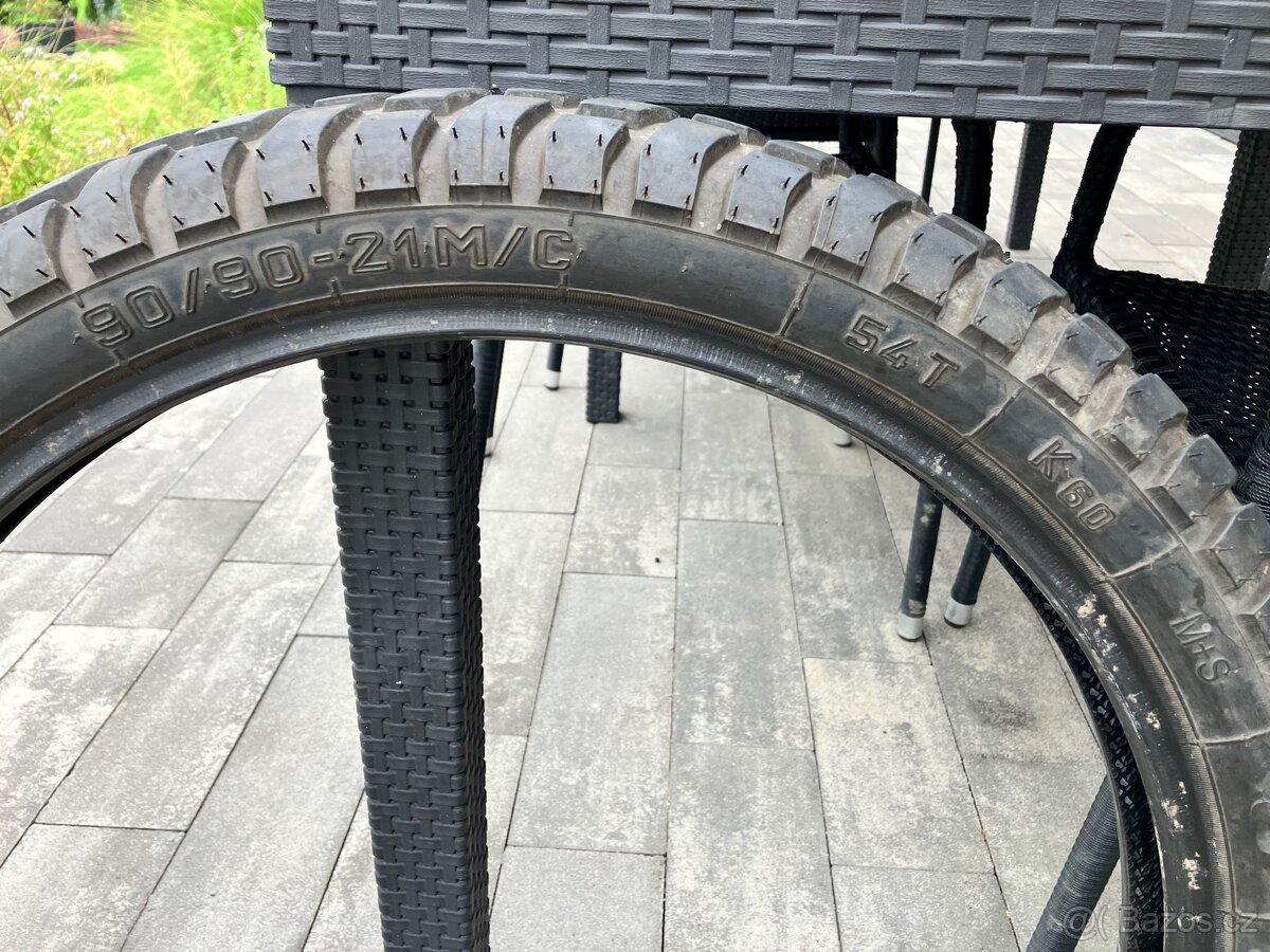 Pneumatiky Heidenau K60 Scout 120/90 r17 a 90/90 r21 + duše - 4