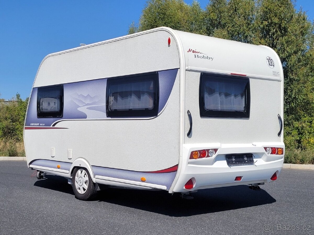 karavan / obytný přívěs -Hobby Ontour390SF•100km/h,1200kg• - 4