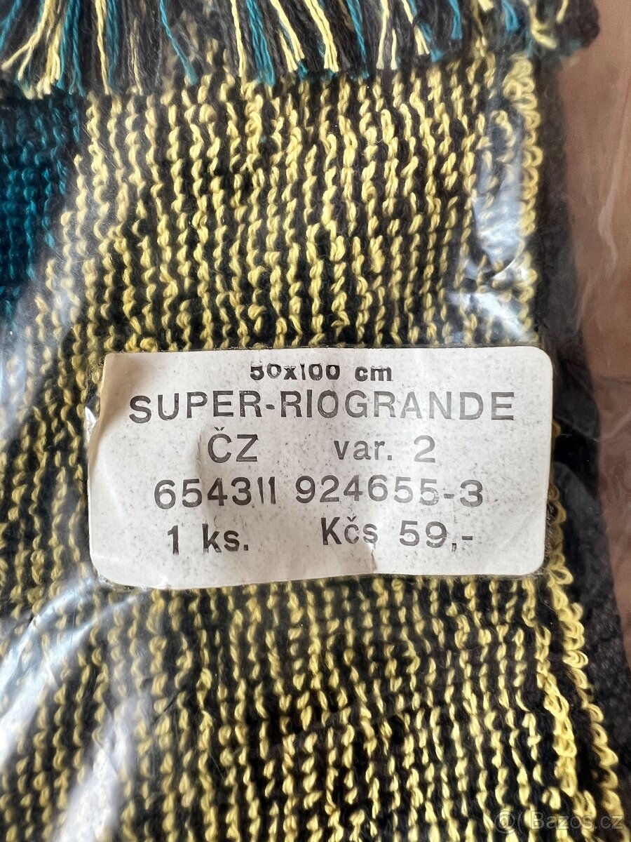 ČZ Strakonice retro vintage ručník osuška, nová, nerozbalená - 4