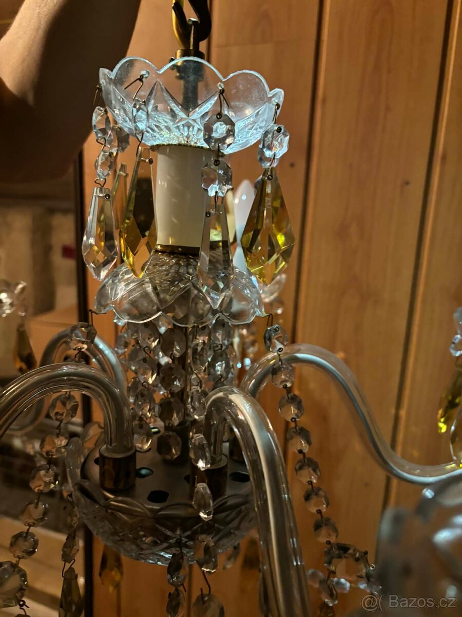 Retro křišťálový lustr - 4