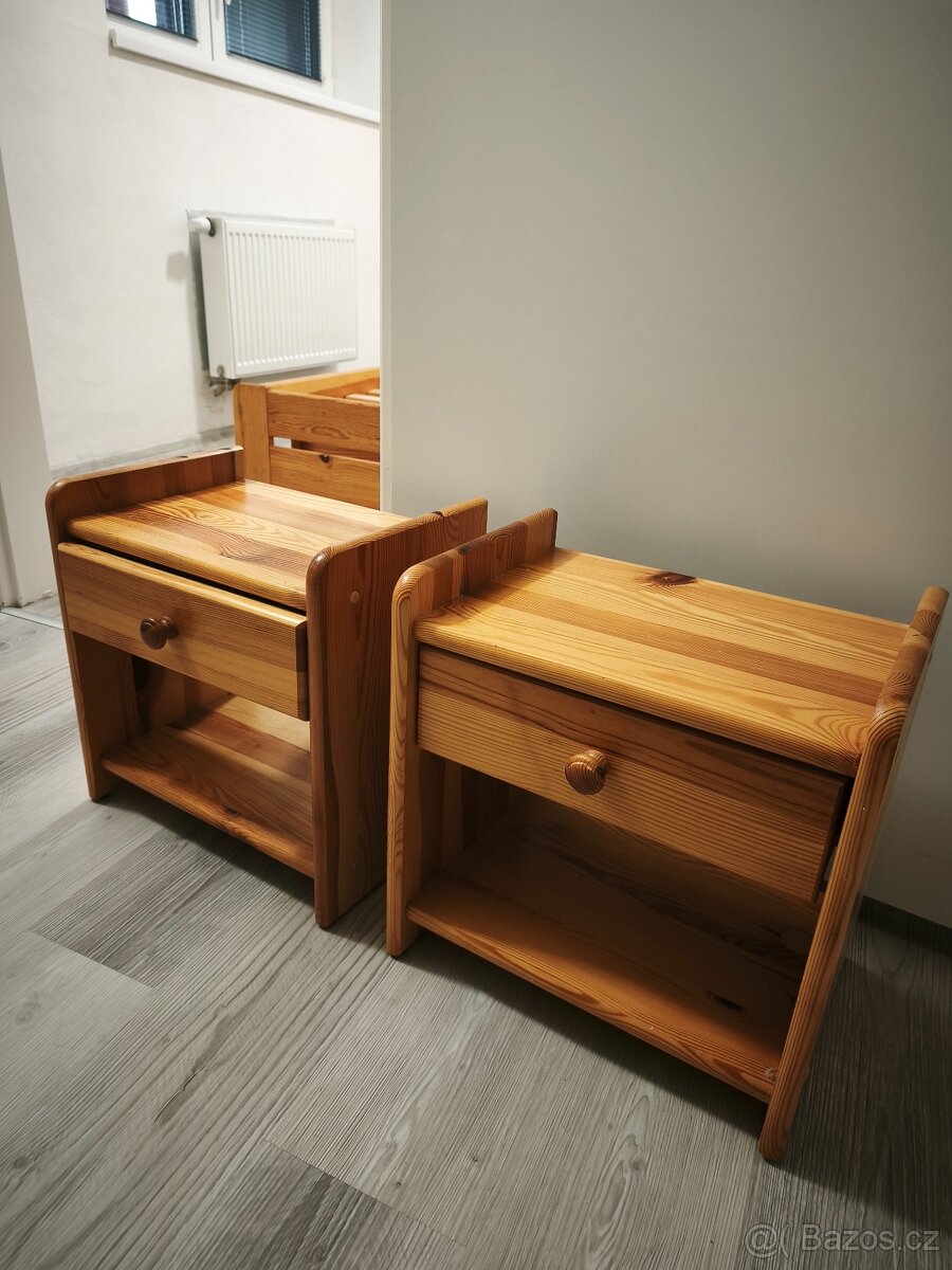 Postel z masivu 180x200cm+noční stolky - 4