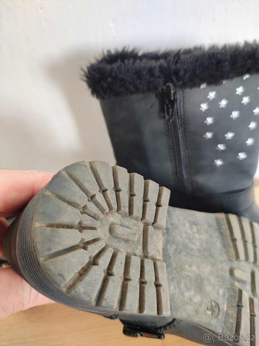 Kozačky s kožíškem vel. 34 - 4