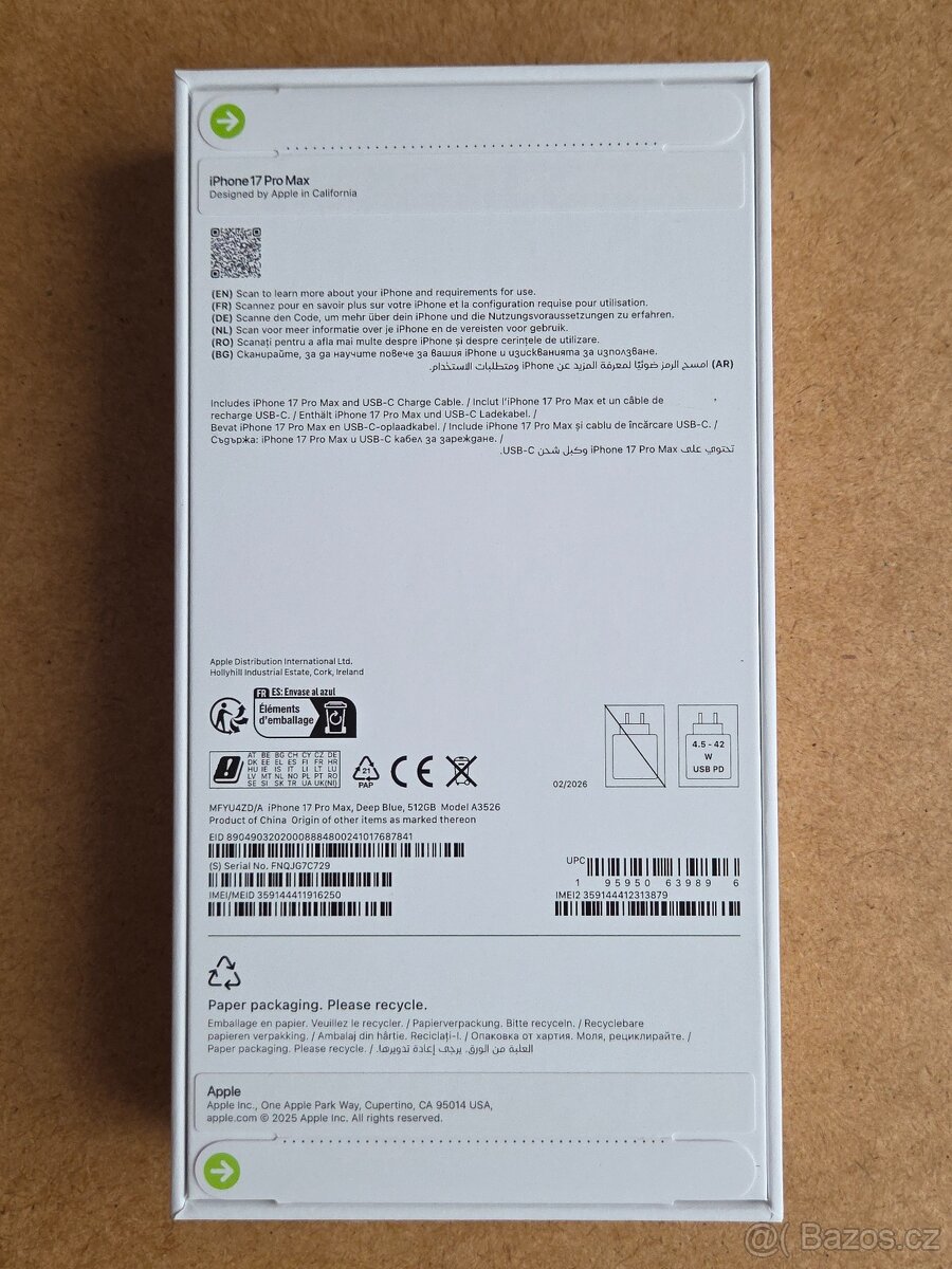 iPhone 17 Pro Max 512GB Deep Blue NEROZBALENÝ - 4