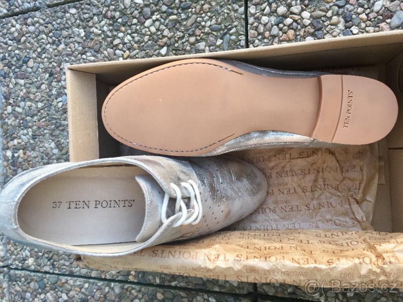 Nové kožené polobotky v. 37 - 4