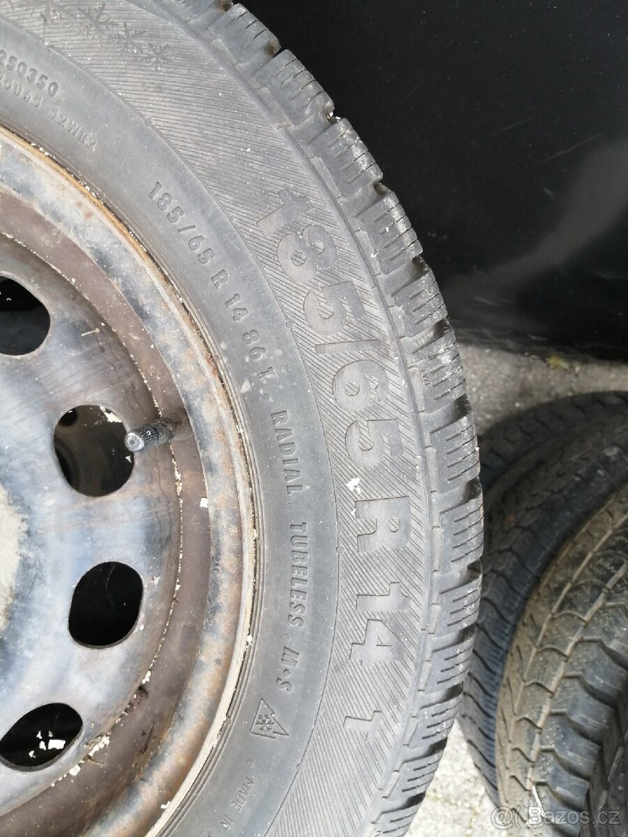 Kola 4x108 pneu 185/65R14 zimní