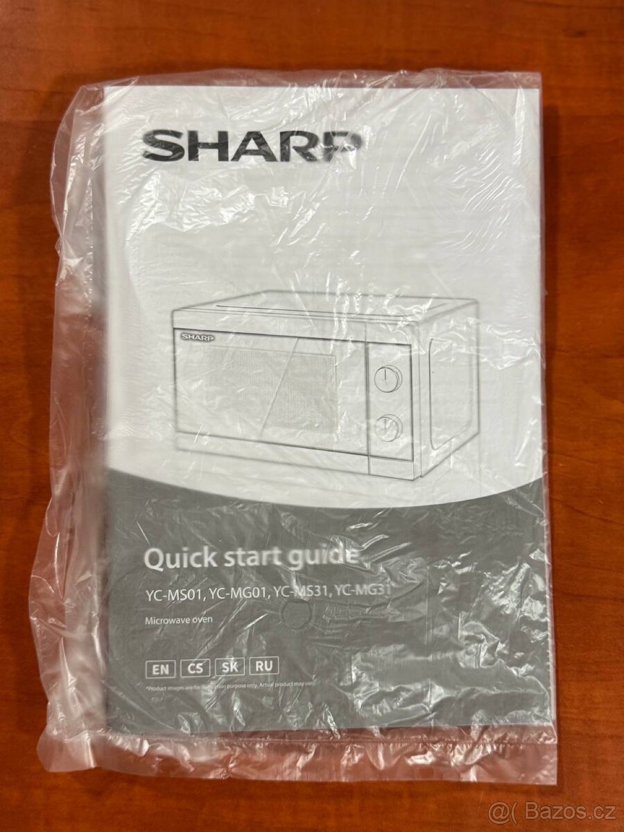 SHARP YC-MG01 – mikrovlnná trouba s grilem, 20 l (jako nová) - 4