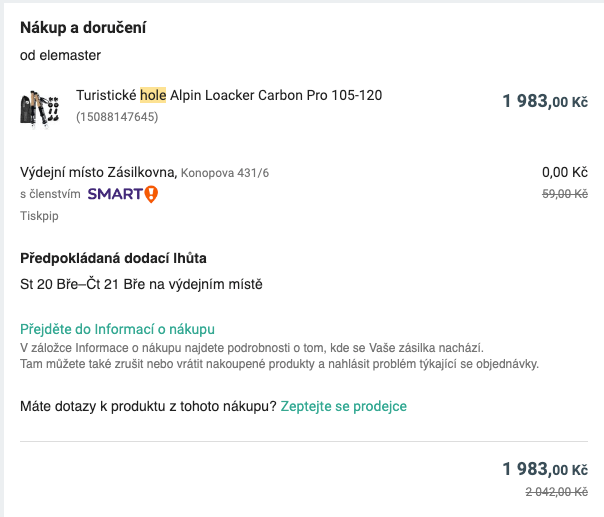 Trekingové hole Alpin Loacker Carbon Pro - 4