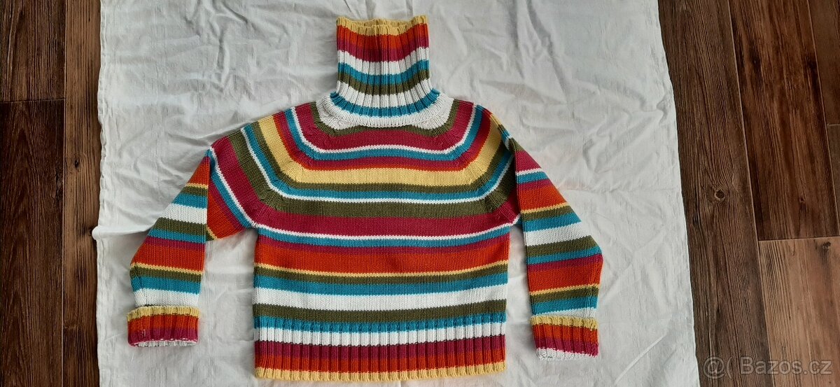 Dětský svetr rolák vel.134/140 - 4