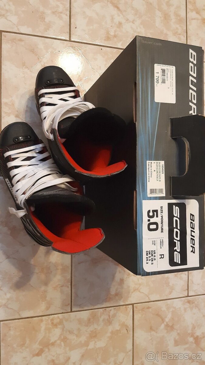 chlapecké brusle Bauer vel.38,5 jako nové - 4