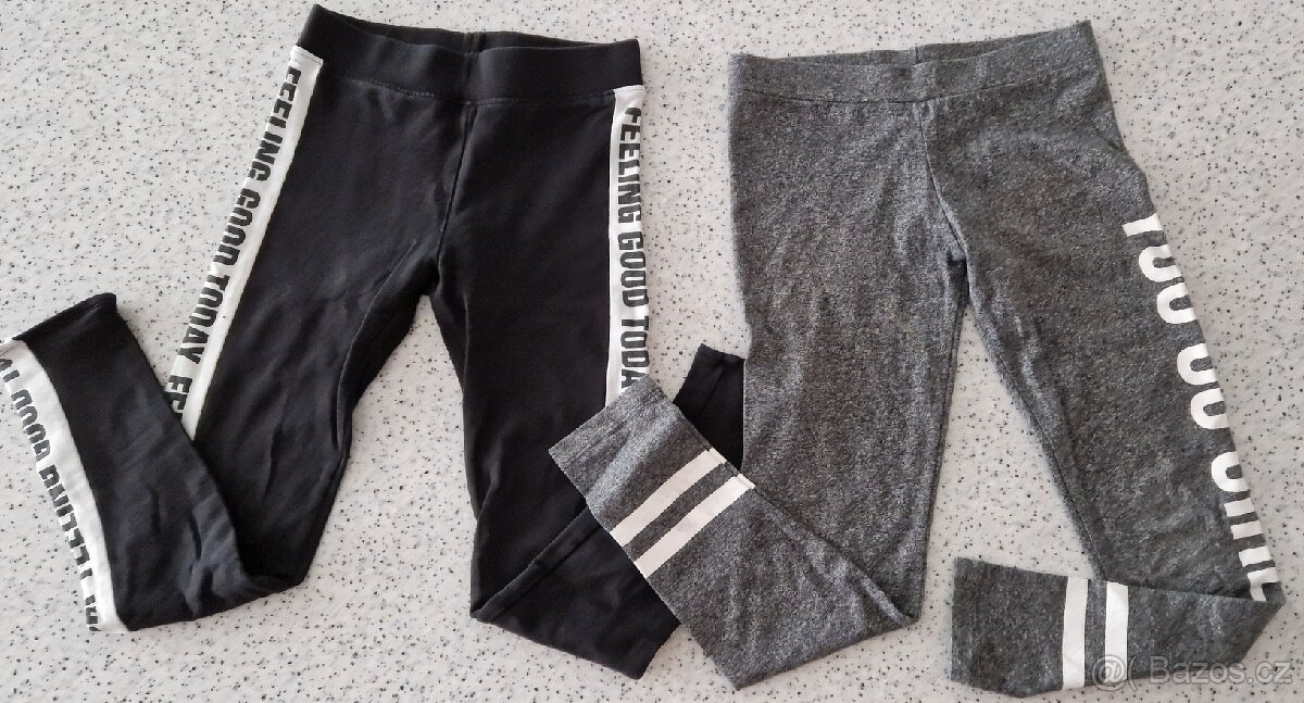 H&M, YD - tepláky a legíny vel.140 - 4