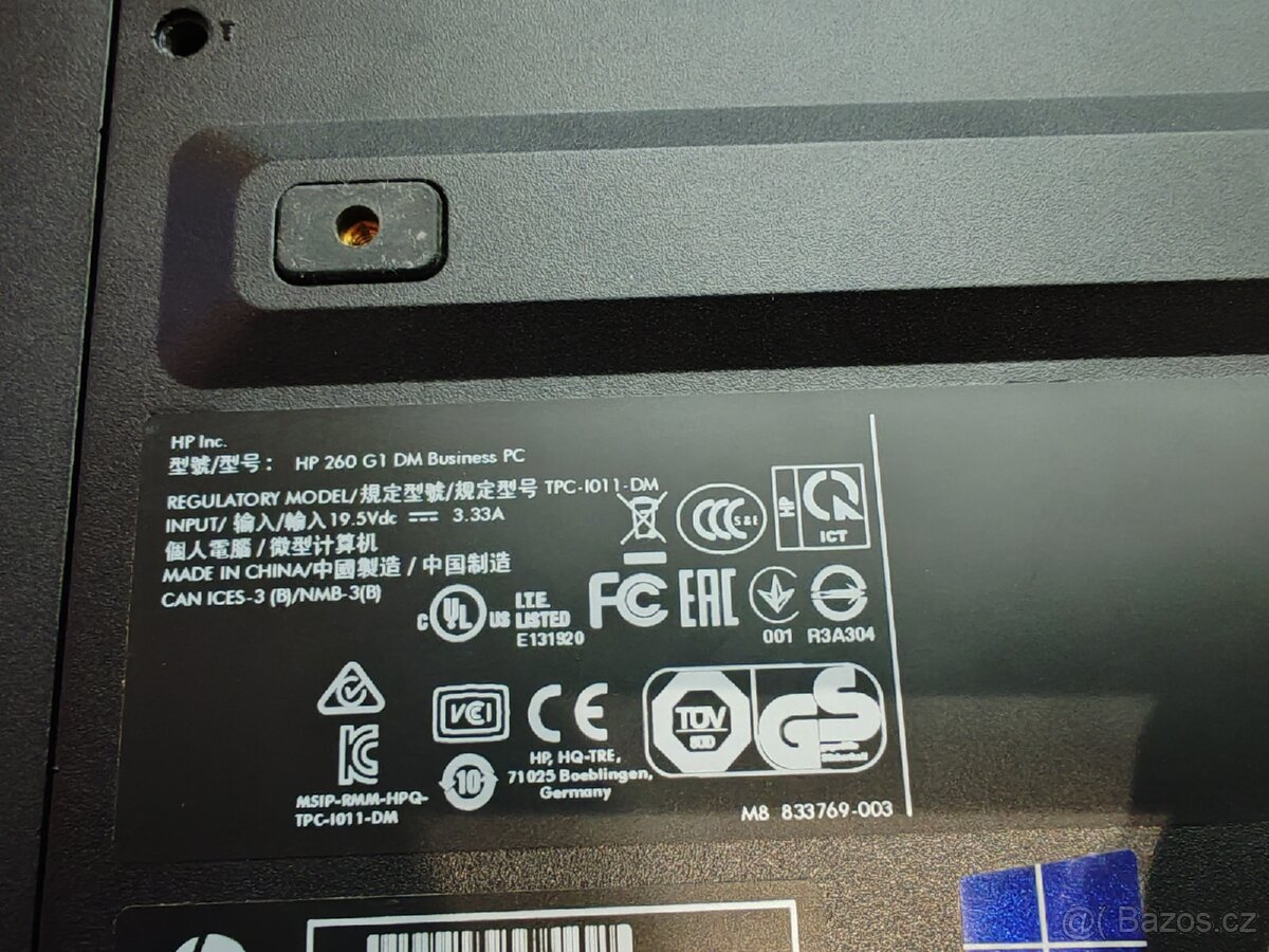 MINIPC HP 260G1, INTEL i3, 16GB ram - 4
