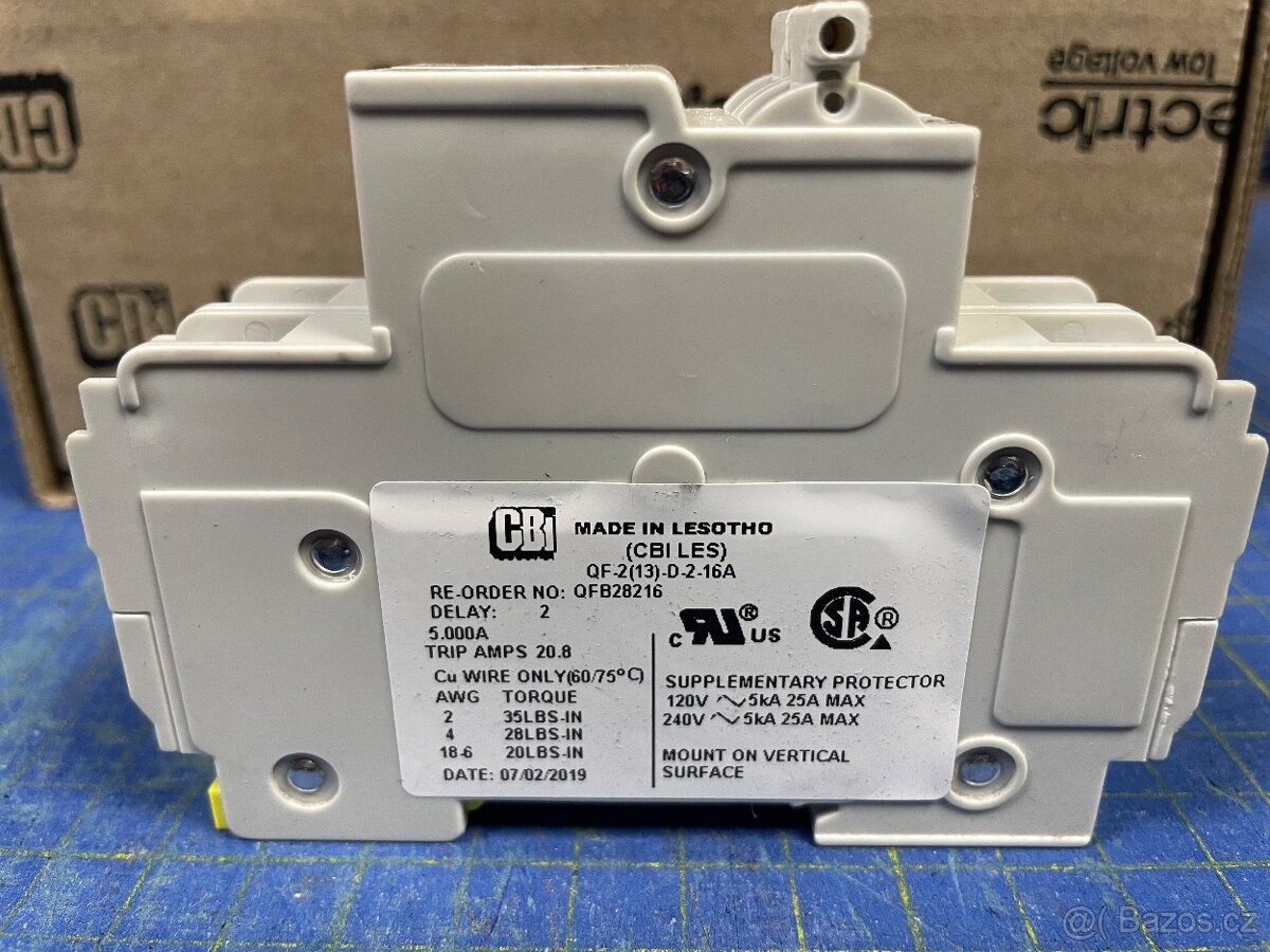 6 kusov Ističo - chraničov CBI QF 16A 1P+N - 4