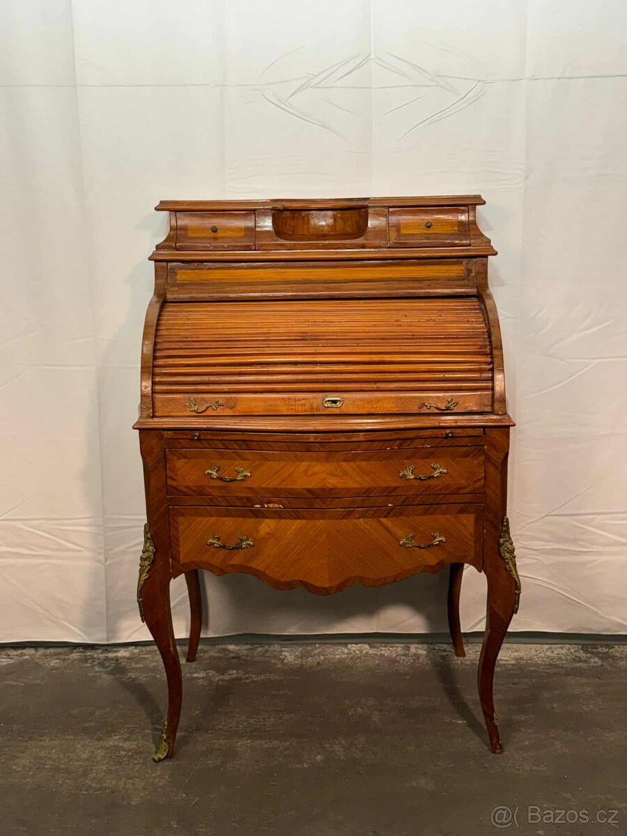 Starožitný sekretář s roletou (133026) - 4