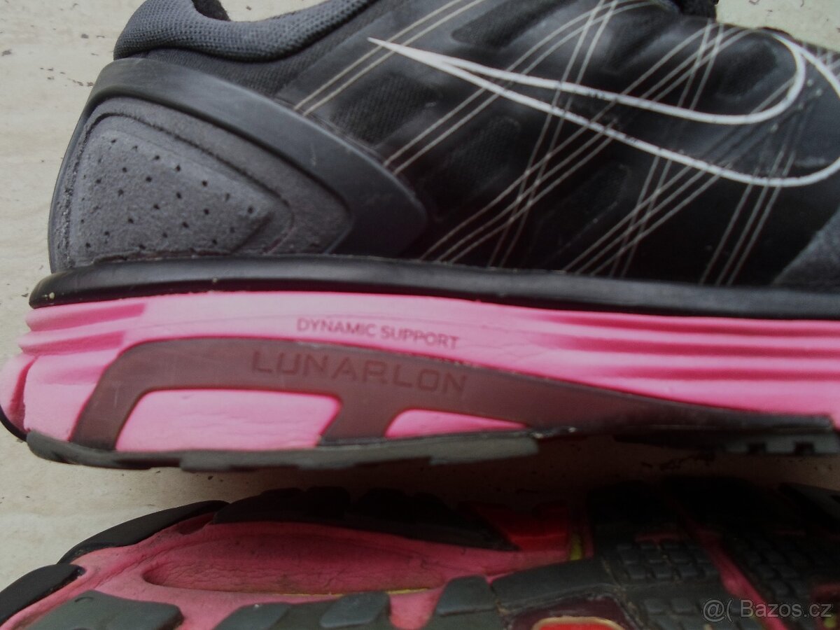 Černé růžové boty tenisky botasky Nike - 38 - 4