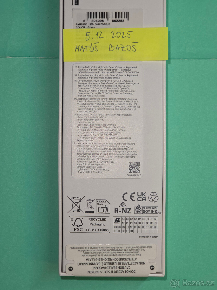 Nové Samsung Galaxy Watch 7 40mm BT béžové a zelené - 4