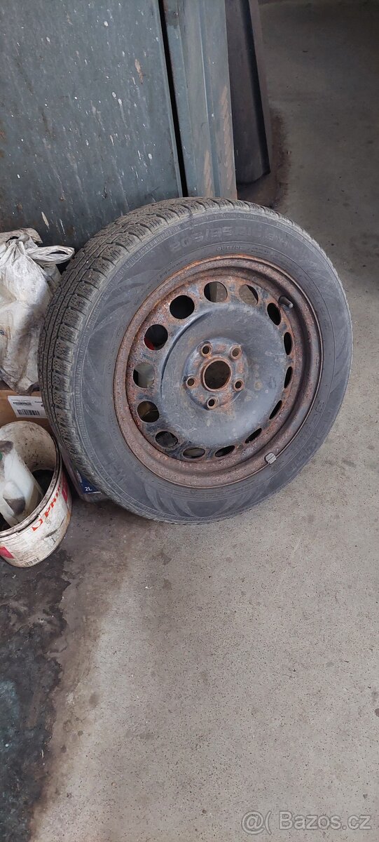 Prodám sadu ocelových disků 6,5x16" 5x112 koncern VW - 4