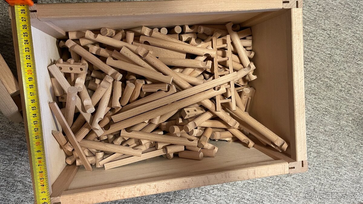 WALACHIA Dřevěná stavebnice VARIO BOX 450 dílů (Vario+XL+For - 4