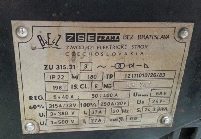 Svářečka ZU 315,21 (6017.) - 4