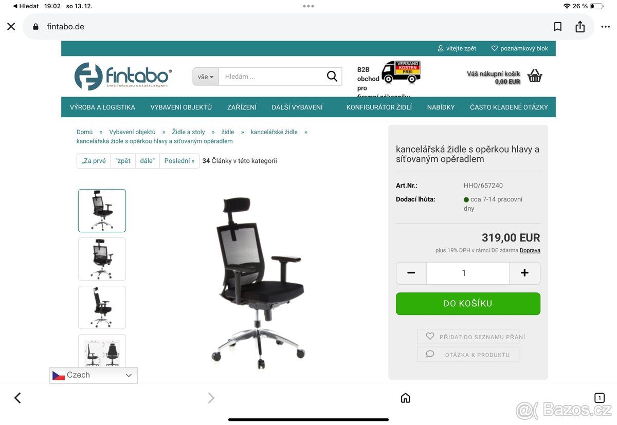 kancelářská židle s podhlavníkem - 4