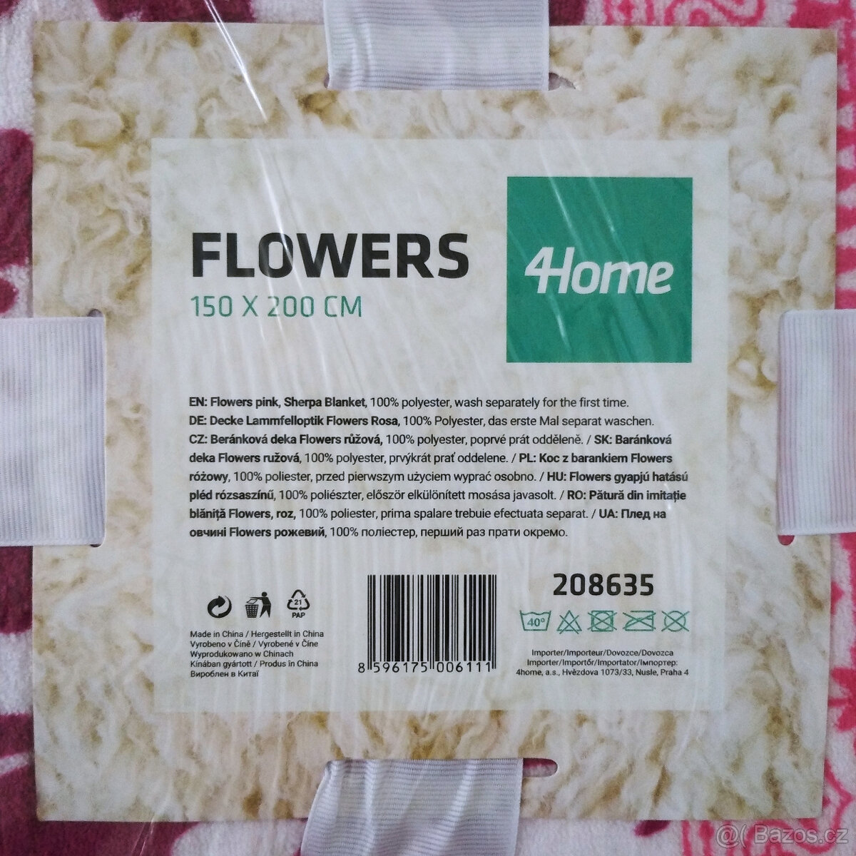 Beránková deka Flowers 150x200cm NOVÁ - 4