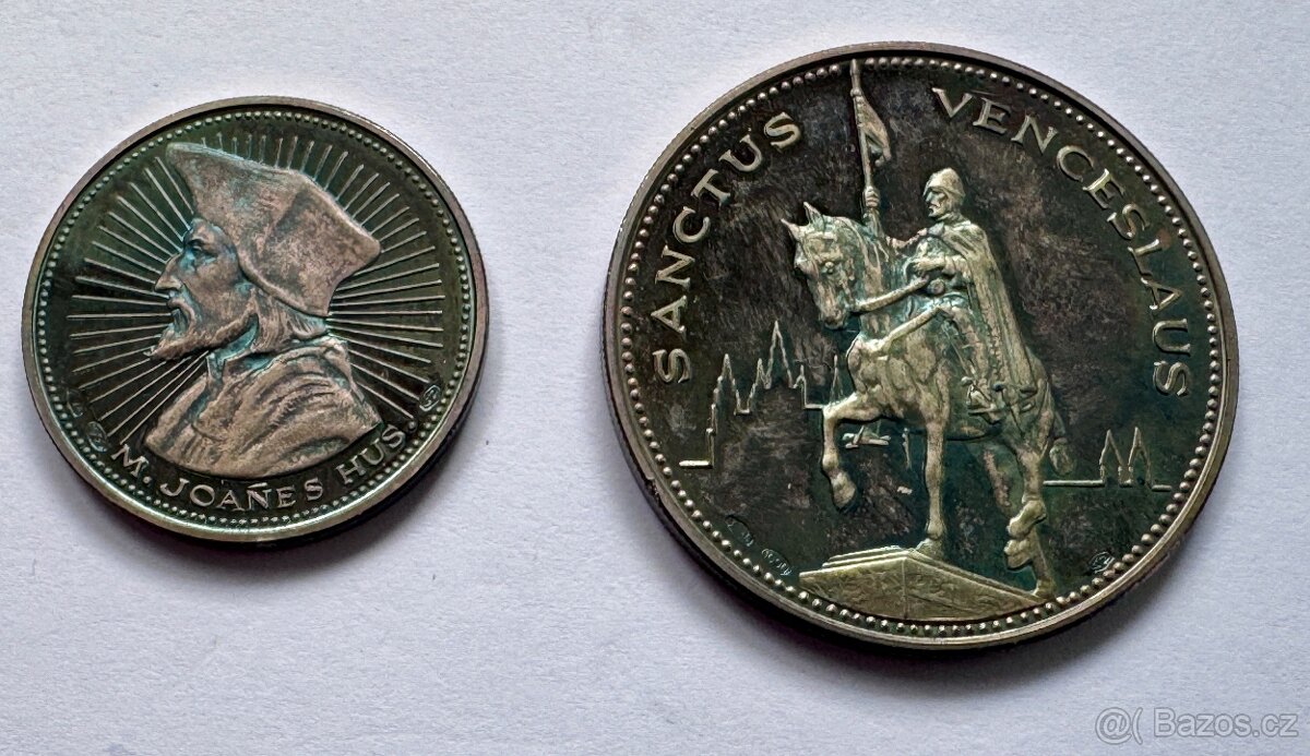 Etue a stříbrné medailí Dubček. Pražské jaro, 1968 - 4