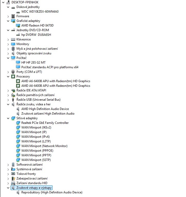 HP 285 G2 MT,AMD A6-6400B,WIN 11,HDD 1TB,RAM 16GB,monitor - 4