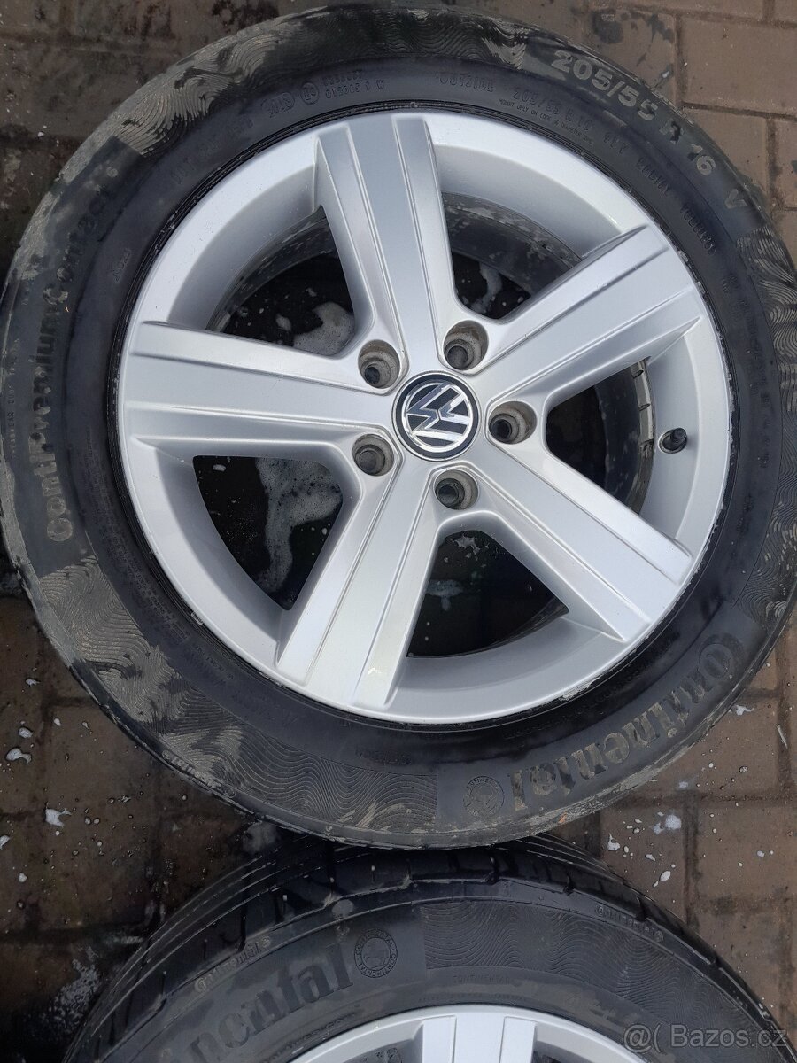 Alu hliníkové disky kola VW Golf VII Škoda Octavia 3 6,5 16 - 4