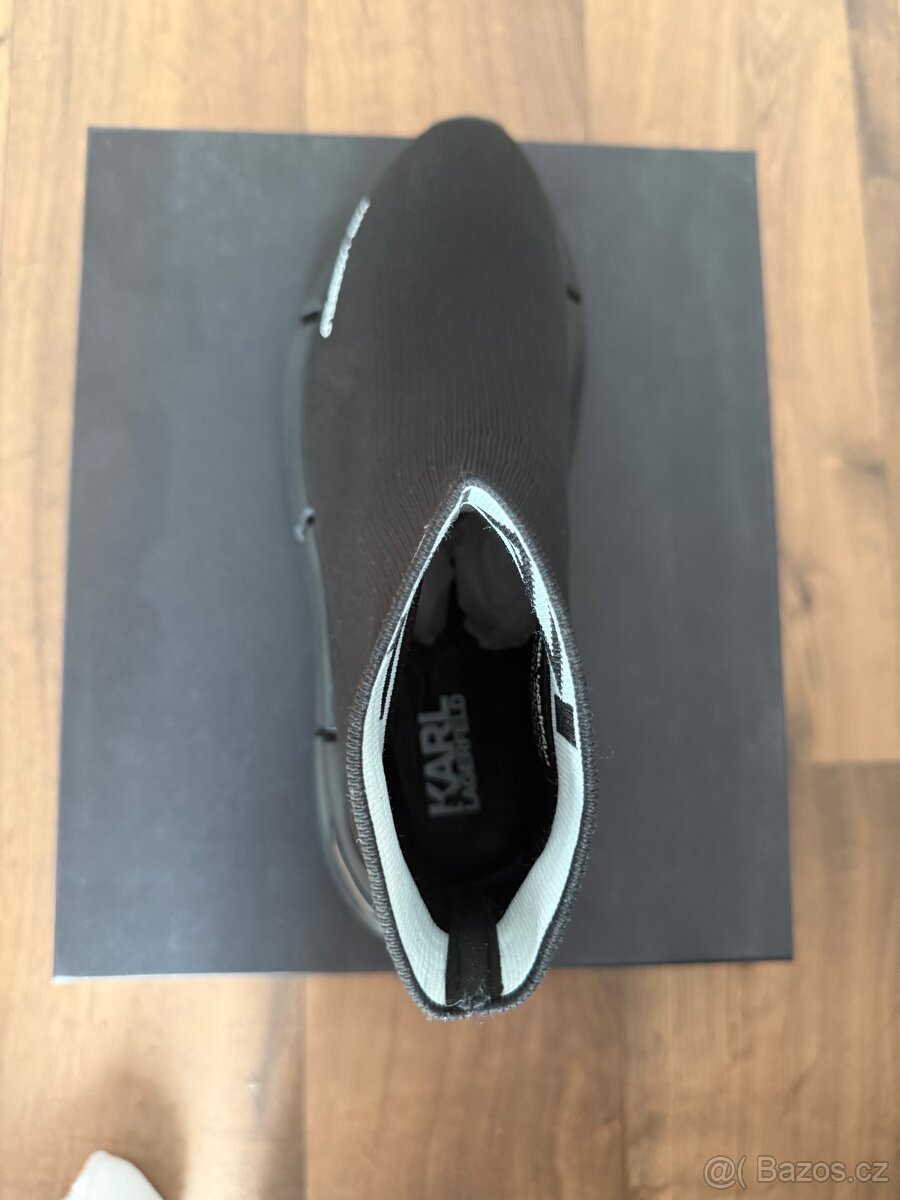 Panské boty - Karl Lagerfeld KL63242 K0X - Black Knit - 4