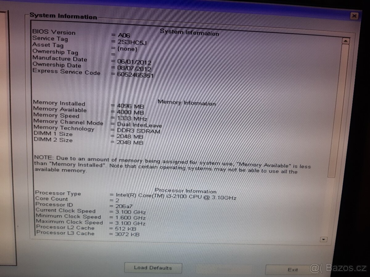 PC Dell Optiplex 390, Intel Core i3 - 4