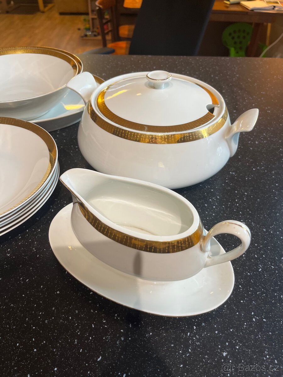 Retro pozlacená sada - 4